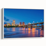 Vintage poster art of Virginia scenery on framed canvas, featuring colorful art in extra large size.