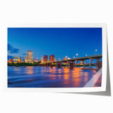 Rolled print of Virginia scenery with vibrant green and floral motifs on canvas, ideal for art wall dining room.