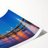 Extra large rolled print of line art flowers in black and white, ideal for large living room wall art.