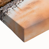 Black and white landscape art painting of the Grand Tetons on stretched canvas, ideal for bedroom wall art.