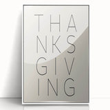 Art deco poster depicting a stylized fall scene with orange and brown tones on a white framed acrylic.