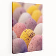 Large canvas print featuring a spring-themed design with vibrant green and pink tones, ideal for kitchen wall art.