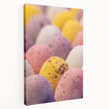 Large canvas print featuring a spring-themed design with vibrant green and pink tones, ideal for kitchen wall art.