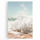 Large black and white abstract canvas print, ideal for kitchen wall art.