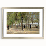 Extra large wall art of abstract art print featuring textured swirls in vibrant blues and yellows on a framed canvas.