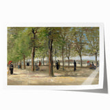 Extra large rolled canvas print featuring a Van Gogh-inspired floral design in vibrant hues.