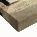 Large art featuring a black and white landscape painting on stretched canvas, ideal for bedroom wall decor.