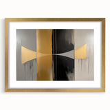 Modern Geometric Abstract Wall Art – Luxe Canvas & Framed Print