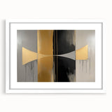 Modern Geometric Abstract Wall Art – Luxe Canvas & Framed Print