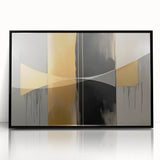 Modern Geometric Abstract Wall Art – Luxe Canvas & Framed Print