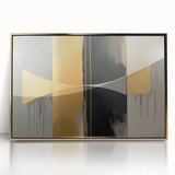 Modern Geometric Abstract Wall Art – Luxe Canvas & Framed Print