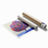 Multicolored Abstract Tree Canvas - Modern Vibrant Floral Wall Art