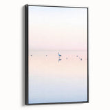 Framed abstract landscape canvas art showcasing a serene black and white design with a sleek side profile, ideal for modern home decor. Perfect for adding elegance to any interior space.