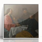 Baroque Supper Scene: Historical Art Print with Timeless Grace