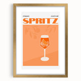 Extra large abstract art print featuring textured swirls in gold and white, framed with a gold mat.