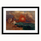 Saint George and the Dragon Wall Art - Dramatic Mythical Modern Decor