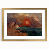 Saint George and the Dragon Wall Art - Dramatic Mythical Modern Decor