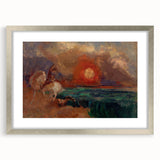 Saint George and the Dragon Wall Art - Dramatic Mythical Modern Decor