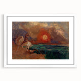 Saint George and the Dragon Wall Art - Dramatic Mythical Modern Decor