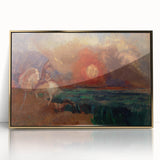 Saint George and the Dragon Wall Art - Dramatic Mythical Modern Decor