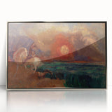 Saint George and the Dragon Wall Art - Dramatic Mythical Modern Decor