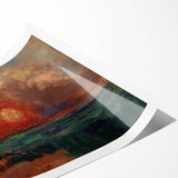 Saint George and the Dragon Wall Art - Dramatic Mythical Modern Decor