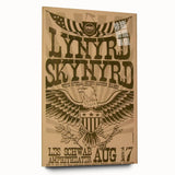 Lynyrd Skynyrd Concert Poster – Vintage Rock Art