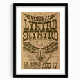 Lynyrd Skynyrd Concert Poster – Vintage Rock Art