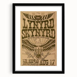 Lynyrd Skynyrd Concert Poster – Vintage Rock Art