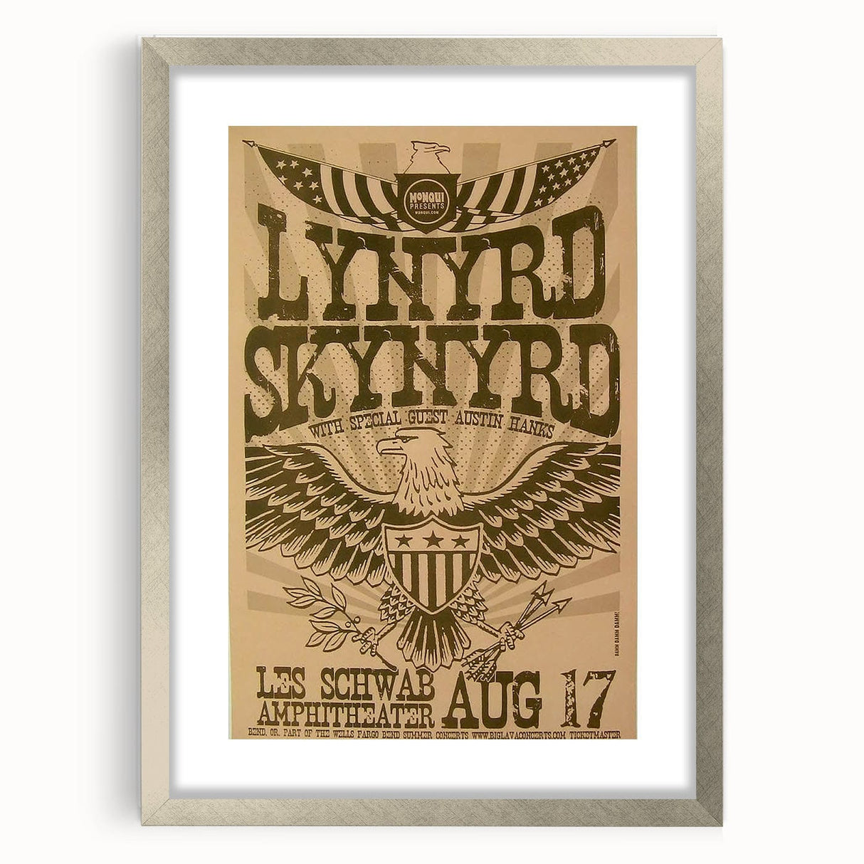 Lynyrd Skynyrd Concert Poster – Vintage Rock Art