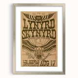 Lynyrd Skynyrd Concert Poster – Vintage Rock Art
