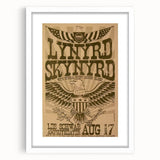Lynyrd Skynyrd Concert Poster – Vintage Rock Art