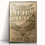 Lynyrd Skynyrd Concert Poster – Vintage Rock Art