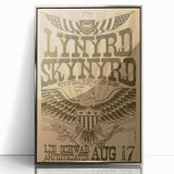 Lynyrd Skynyrd Concert Poster – Vintage Rock Art