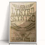 Lynyrd Skynyrd Concert Poster – Vintage Rock Art