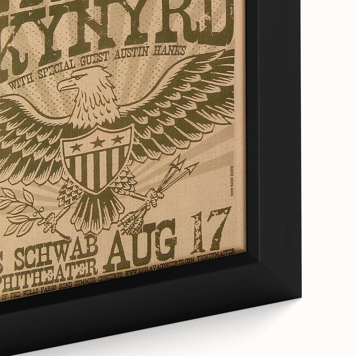 Lynyrd Skynyrd Concert Poster – Vintage Rock Art