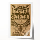 Lynyrd Skynyrd Concert Poster – Vintage Rock Art