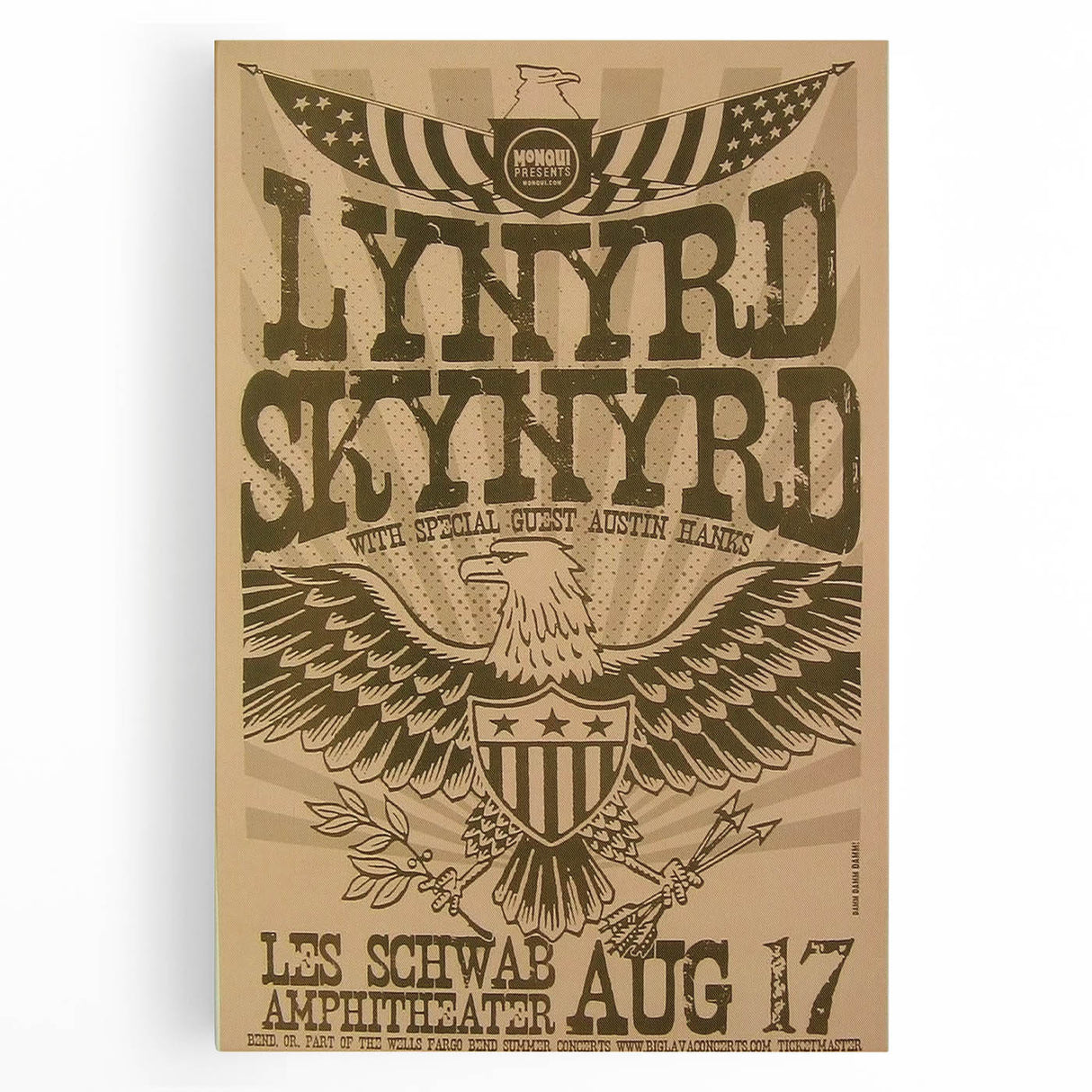 Lynyrd Skynyrd Concert Poster – Vintage Rock Art