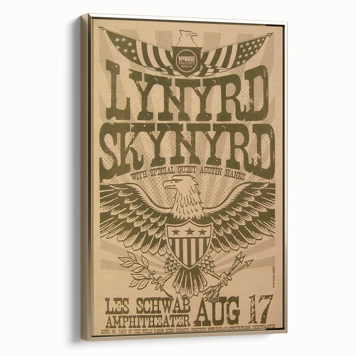 Lynyrd Skynyrd Concert Poster – Vintage Rock Art