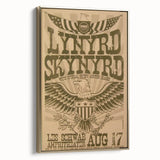 Lynyrd Skynyrd Concert Poster – Vintage Rock Art