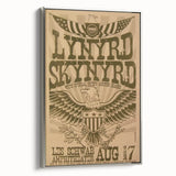 Lynyrd Skynyrd Concert Poster – Vintage Rock Art