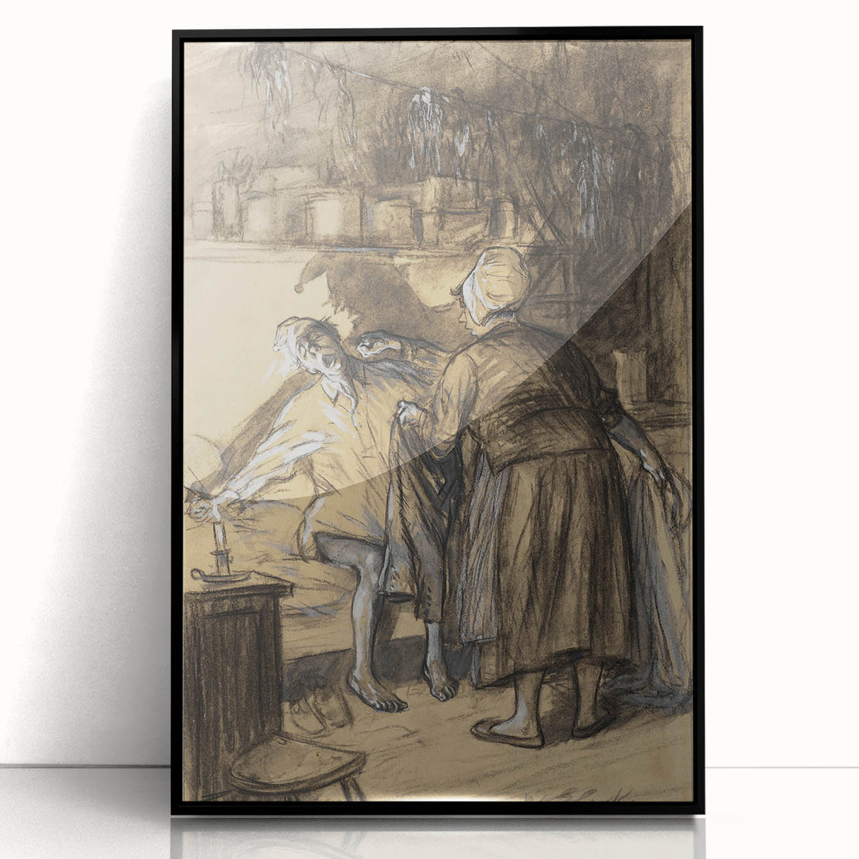 Expressive Realism Art Print - Here Are Your Trousers by William Glackens
