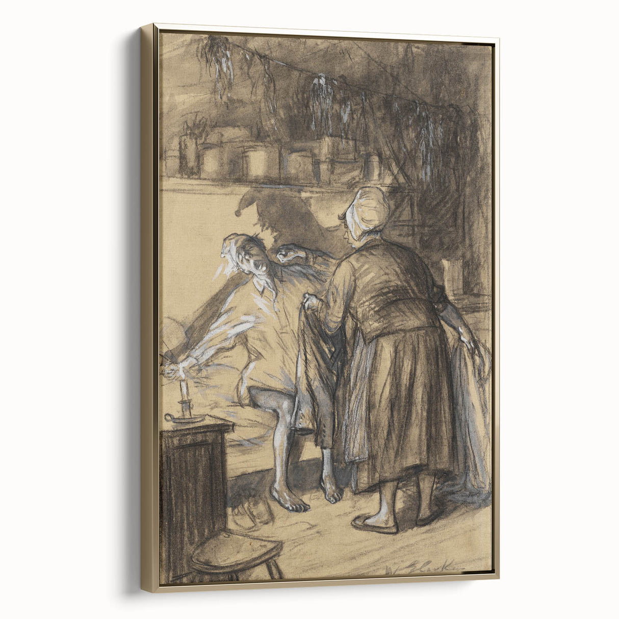 Expressive Realism Art Print - Here Are Your Trousers by William Glackens