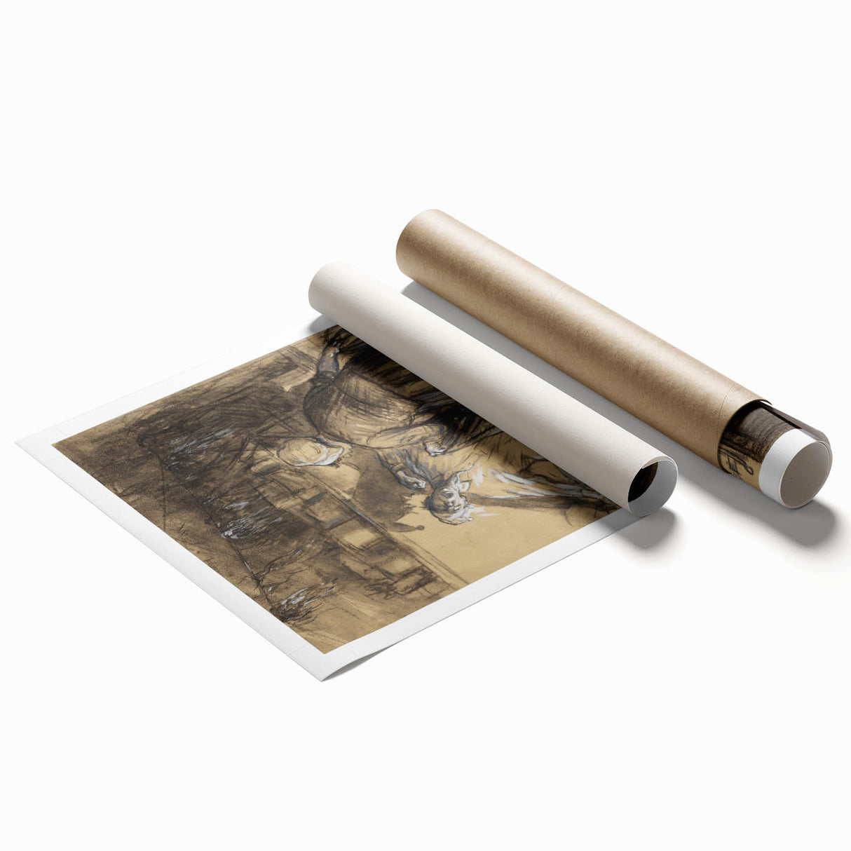 Expressive Realism Art Print - Here Are Your Trousers by William Glackens