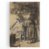 Expressive Realism Art Print - Here Are Your Trousers by William Glackens