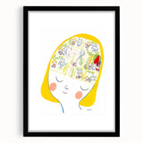 Imaginative Mind Girls Room Wall Art – Kids Room Art Print