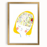 Imaginative Mind Girls Room Wall Art – Kids Room Art Print