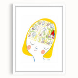 Imaginative Mind Girls Room Wall Art – Kids Room Art Print