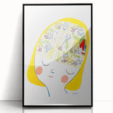Imaginative Mind Girls Room Wall Art – Kids Room Art Print