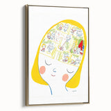 Imaginative Mind Girls Room Wall Art – Kids Room Art Print